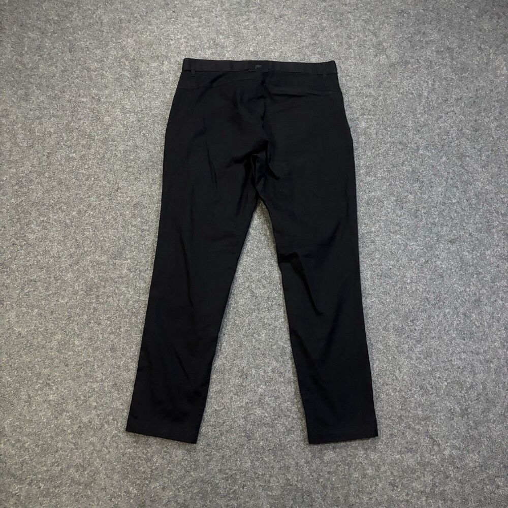 Fabletics The High Side Chino Pants Mens Size 32 Black Golf Slim Fit Read